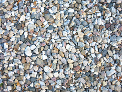 multi-colored gravel made of stones, excellent natural background