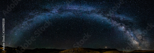 Complete Milky Way Arch over Yellowstone National Park New Moon July 2018