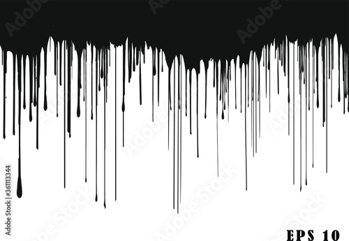 Dripping paint drips background. Excellent drips illustration. Collection of dripping paints. Only commercial use