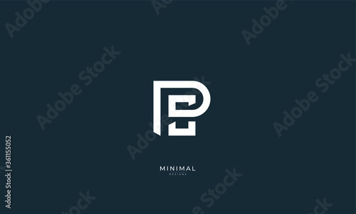 Alphabet letter icon logo PS
