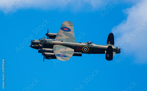 RAF Coningsby, Lincolnshire, UK, September 2017, Avro Lancaster Bomber PA474 of the Battle of Britain Memorial Flight