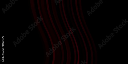 Dark Pink, Red vector background with bent lines. Abstract gradient illustration with wry lines. Pattern for websites, landing pages.