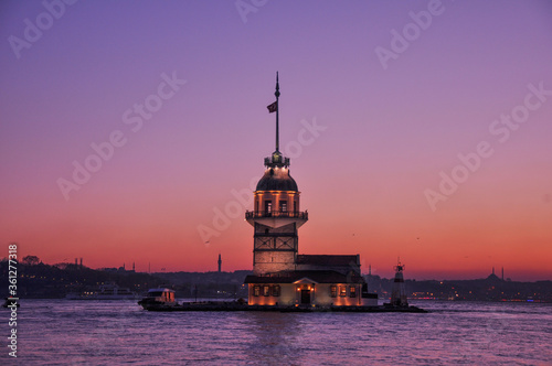 Maiden's Tower in istanbul, Turkey