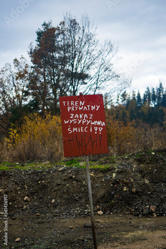 Teren prywatny, zakaz wstępu