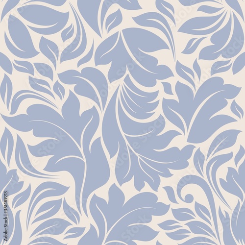 Seamless floral pattern. Hand drawn. Vector illustration. Seamless Victorian pattern