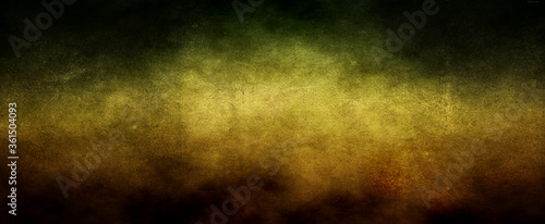 Gold background with vintage texture, yellow background with brown border, old yellow paper or parchment.