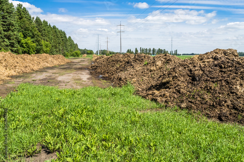 Farm composting in windrows