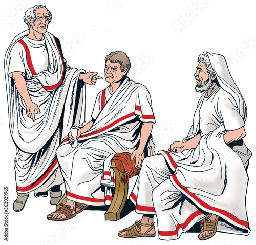 Ancient Rome - Three Roman Senators