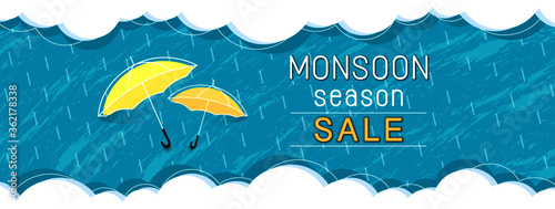 monsoon season sale banner design