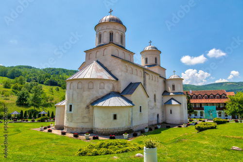 Medieval Mileseva Monastery. 13th century Serbian Orthodox monastery was founded by Serbian King Stefan Vladislav Nemanjic. Located near Prijepolje, Serbia.