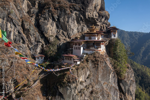 Taktsang Monastery or Tiger's Nest temples, Landmark of Bhutan