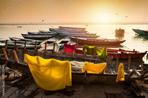 Banks on the Ganges River, Varanasi, India