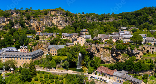 beautiful Aveyron village in France- Salle la source