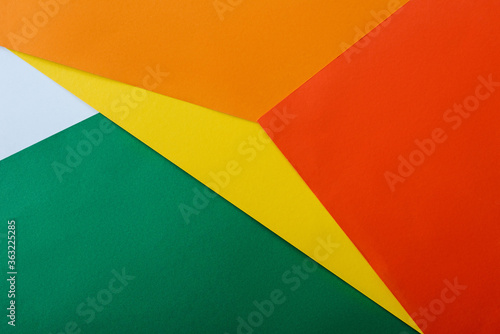 abstract geometric background with colorful bright paper