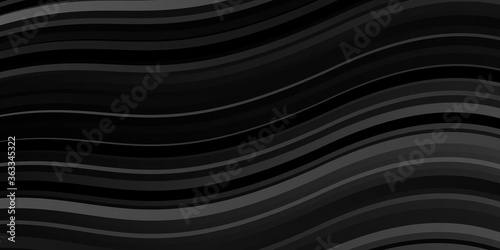 Light Gray vector pattern with curved lines. Colorful illustration with curved lines. Pattern for websites, landing pages.