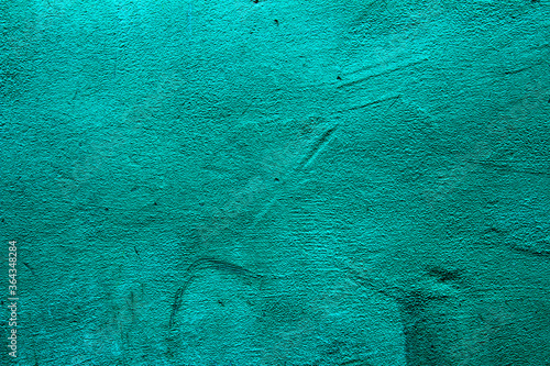 Aquamarine colored wall texture background with textures of different shades of aquamarine