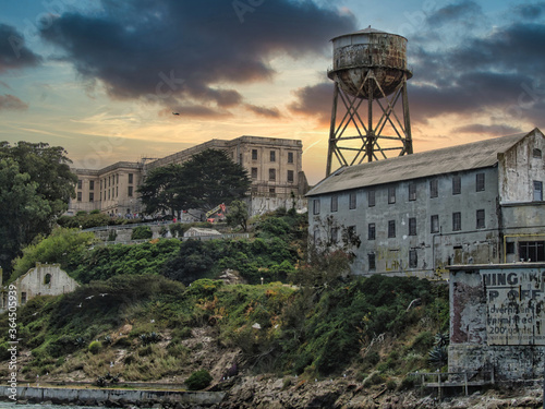 Alcatraz Prison. An Island Prison In San Francisco Bay. USA