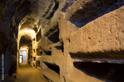 St. Callixtus Catacombs In Rome, Italy