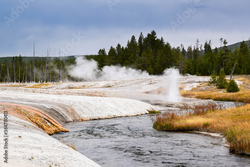 View on small geyeser area, Yellowstone