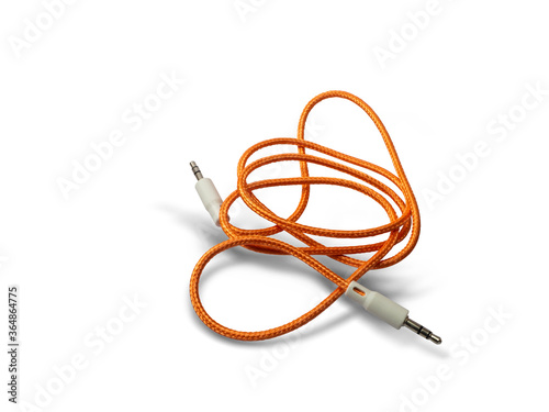 auxiliary usb on a white background,with clipping path