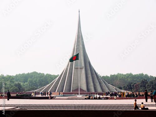 National Martyrs Monument. Bangladesh Liberation War memorial in Savar near Dhaka