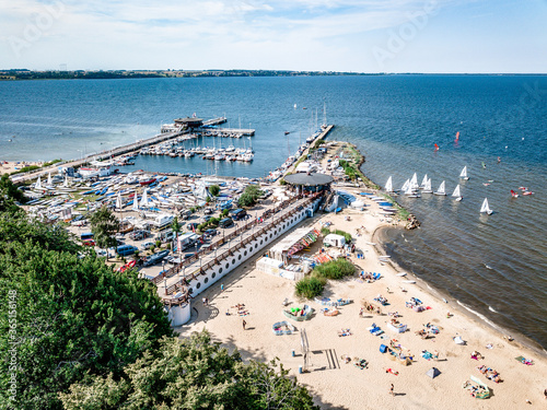 Puck Bay. Polish coast and the sea