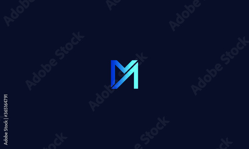 Abstract, Creative, Minimal and Unique Alphabet letters MA,AM logo