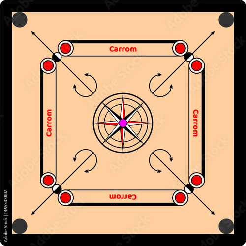 carrom vector design EPS....