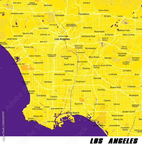 Los Angeles map.
