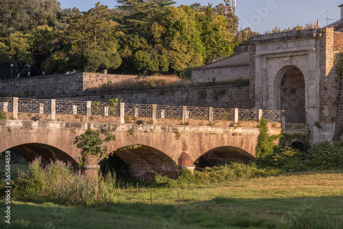 Bridge that connects to the Porta Napoli in Capua city