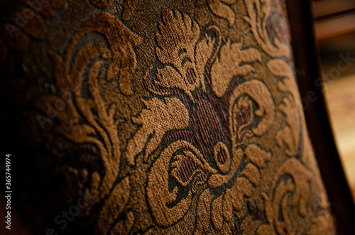  velor decoration of the armchair