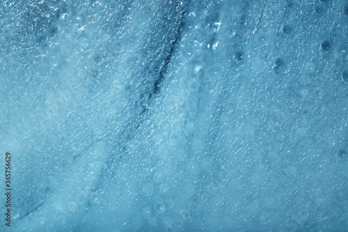 Closeup of a cracked ice texture. Studio macro shot.