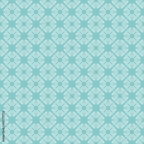 Seamless geometric pattern. Green wallpaper texture. Vector background image
