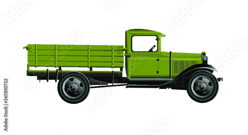 GAZ-AA, old soviet car , 2 world war, truck