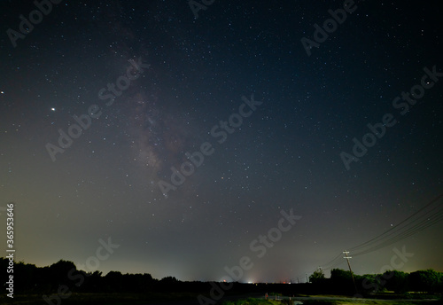View of the Milky Way From Texas Country Roads
