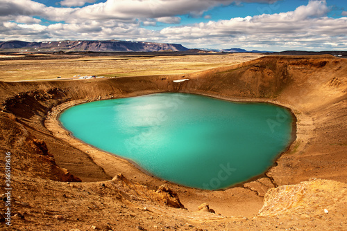 Volcano crater Viti