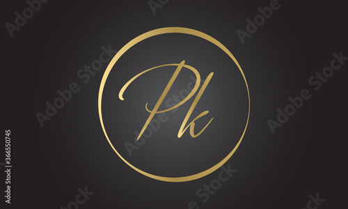 Initial PK Letter Logo With Creative Modern Business Typography Vector Template. Creative Letter PK Logo Vector.