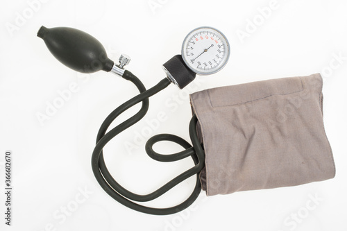 old style Blood pressure meter, aneroid sphygmomanometer