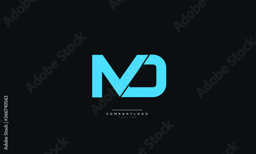 Letter MD Business Logo Design Alphabet Icon Vector Symbol