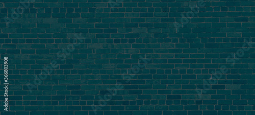 Deep navy brick wall background.