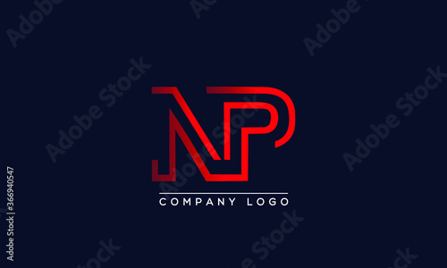 Creative letters NP or PN Logo Design Vector Template. Initial Letters NP Logo Design 