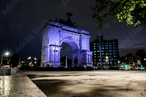 Grand Army Plaza next to Prospect Park in Brooklyn, New York City.