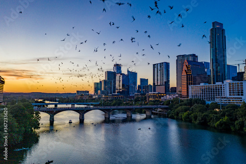 Austin Texas Downtown Aerial