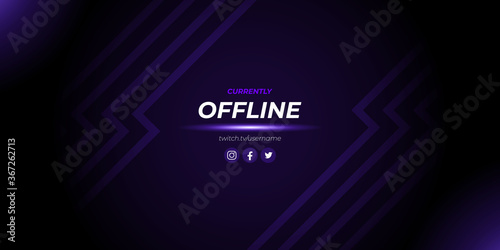 abstract twitch offline background design