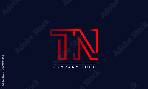 Creative letters TN or NT Logo Design Vector Template. Initial Letters TN Logo Design 