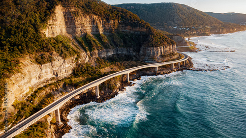 Sea Cliff Bridge - Australia sunrise