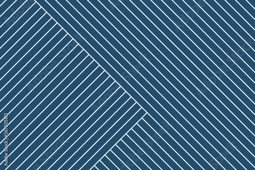 White perpendicular striped lines on blue background vector pattern