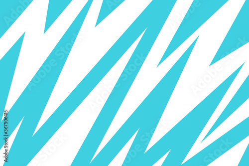 Blue and white zig zag wavy lightning pattern