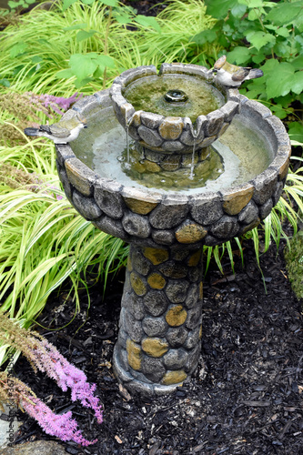 Water fountain in a garden