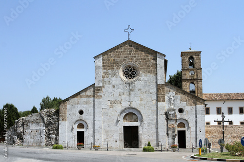 Sora, Italy - July 22, 2017: the Abbey of San Domenico Abate